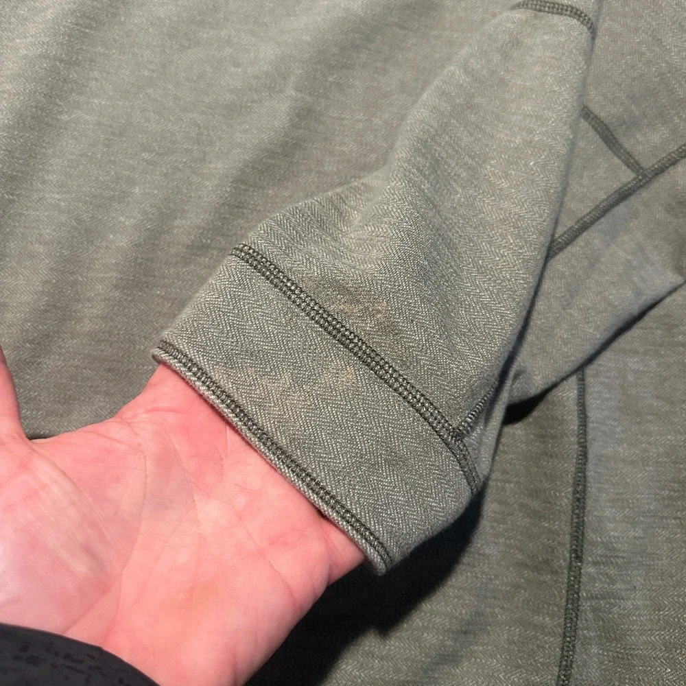 Tommy Bahama Green Gray Reversible Quarter Zip Pullover Mens XL